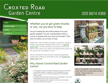 Tablet Screenshot of croxtedroadgardencentre.co.uk